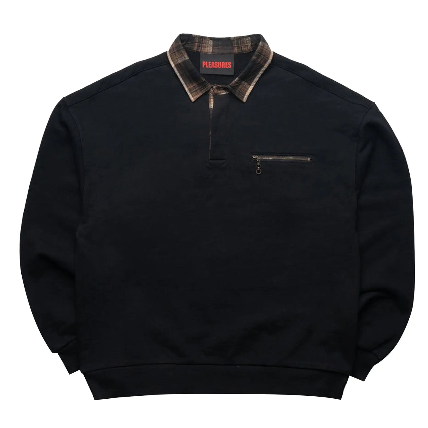 Pleasures Town Polo Crewneck Black