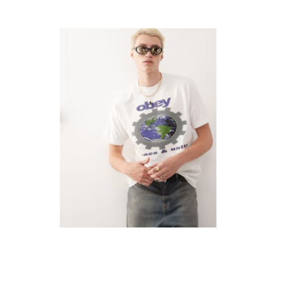 Obey "Peace & unity" Cotton Graphic