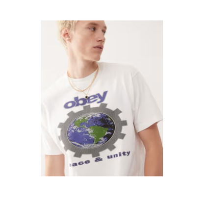Obey "Peace & unity" Cotton Graphic