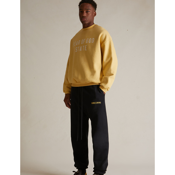 Fear of God ESSENTIALS Amber Heavy Fleece Crew Neck Sweatshirt