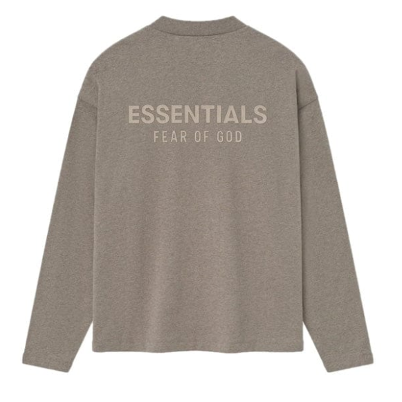 Fear of God Essentials Classic Long Sleeve Tee (FW25) Homestead Heather