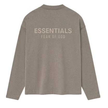 Fear of God Essentials Classic Long Sleeve Tee (FW25) Homestead Heather