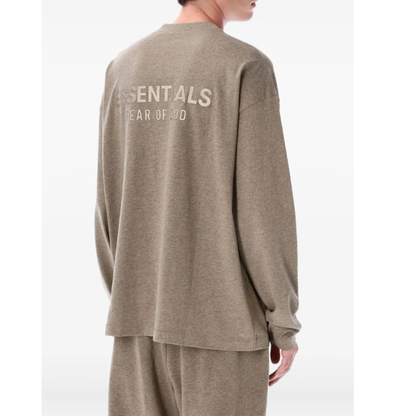 Fear of God Essentials Classic Long Sleeve Tee (FW25) Homestead Heather
