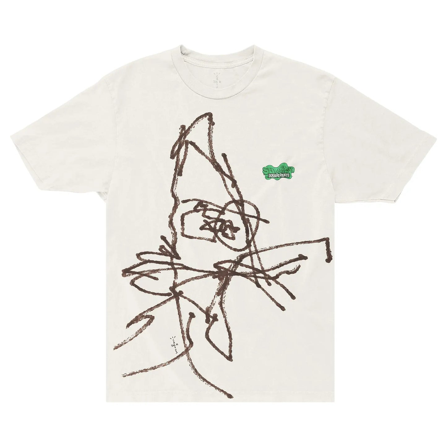 Travis Scott Cactus Jack x Spongebob Doodlebob II Tee White