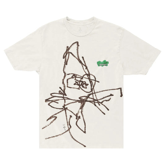 Travis Scott Cactus Jack x Spongebob Doodlebob II Tee White