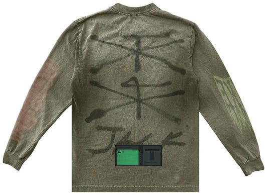 Cactus Jack by Travis Scott x Nike T-Rexx Logo Long-Sleeve 'Green'
