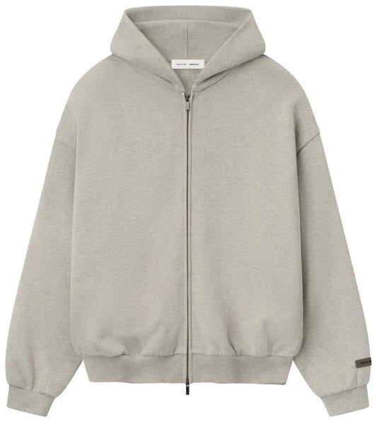 Fear of God Essentials Embossed Classic Fleece Zip-Up Hoodie