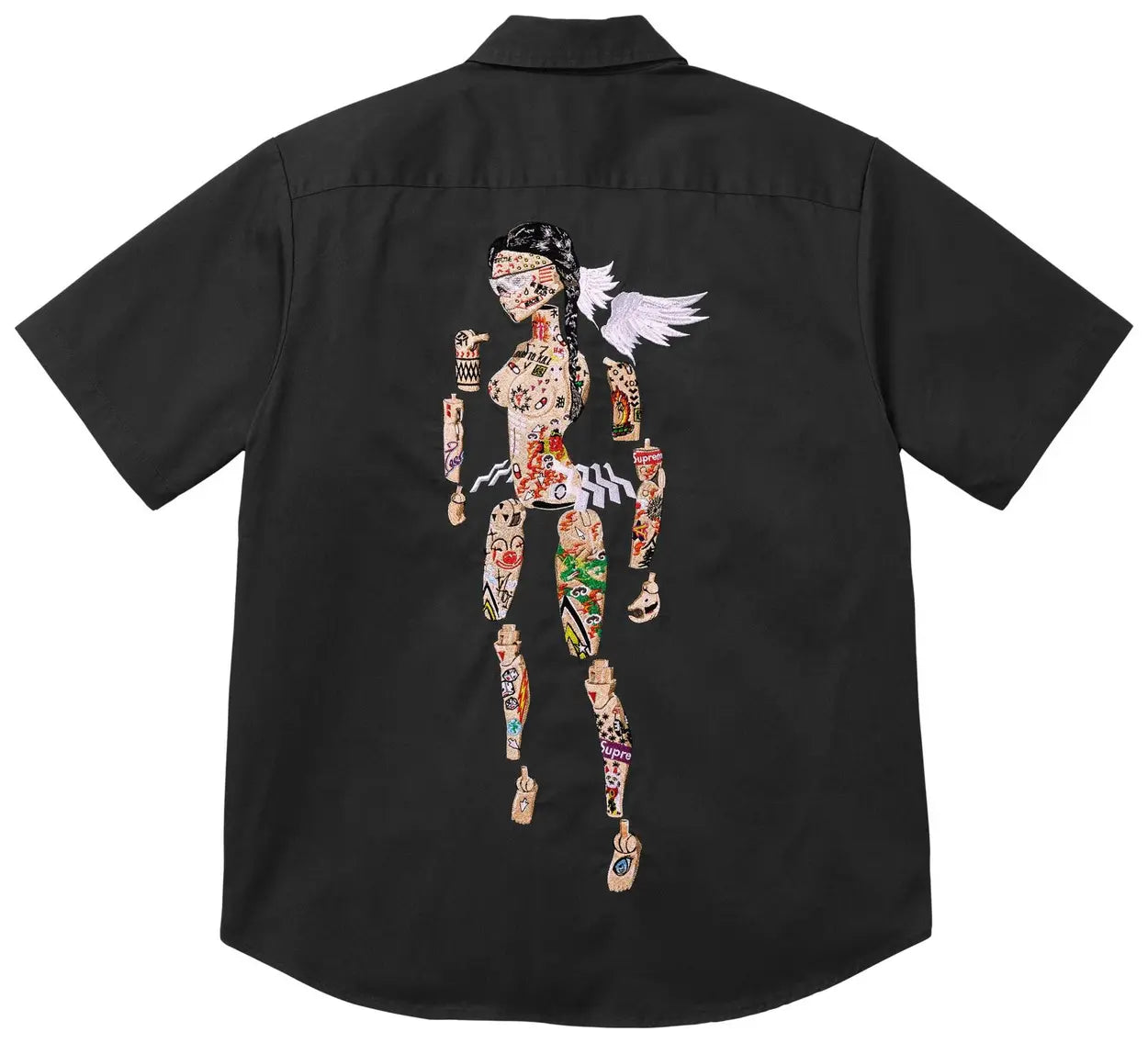 Supreme Aoi Cyborg Short-Sleeve Work Shirt 'Black'