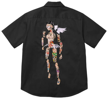 Supreme Aoi Cyborg Short-Sleeve Work Shirt 'Black'