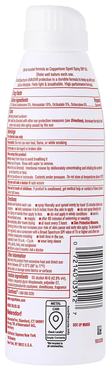Supreme x Coppertone Sunscreen Spray 'White'