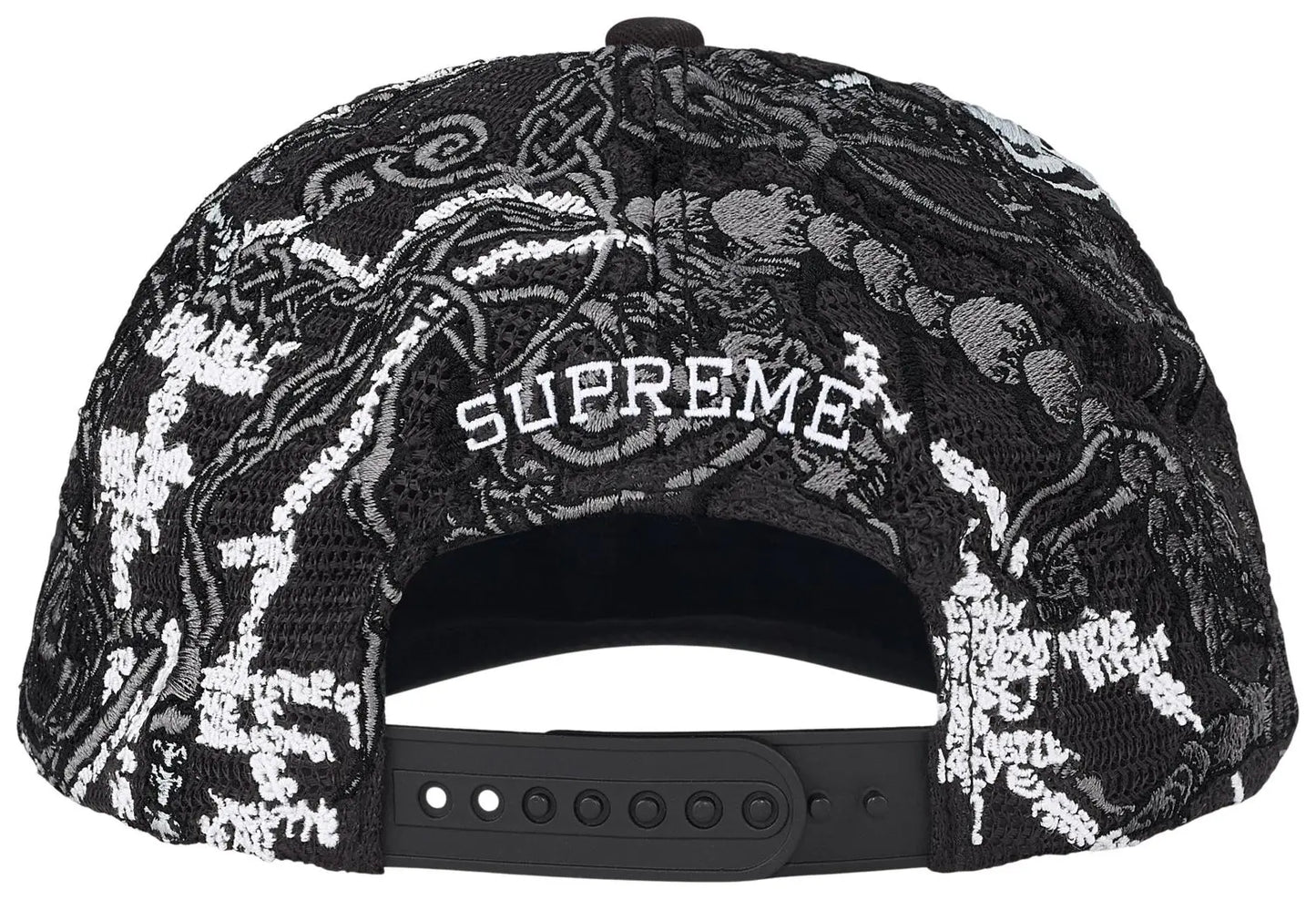 Supreme Wombat Embroidered Mesh Back 6-Panel 'Black'