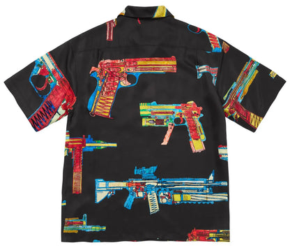 Supreme Guns Silk Short-Sleeve Shirt 'Black'
