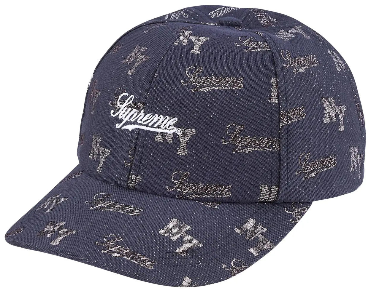 Supreme Monogram 6-Panel Navy