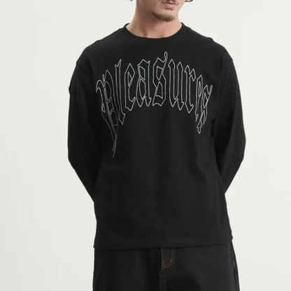 Pleasures twitch long sleeve t-shirt - black