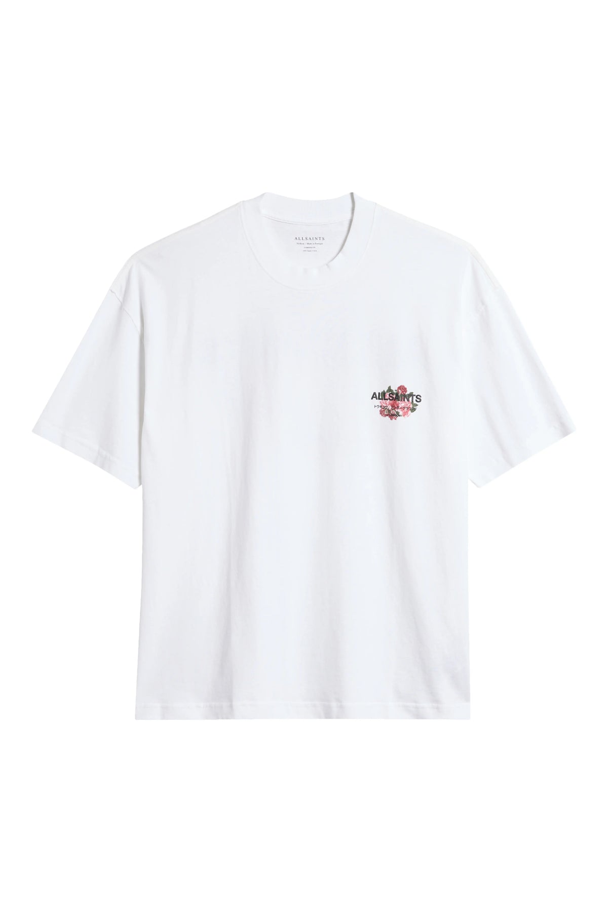 All Saints ROZA  Print T-shirt  chalk white