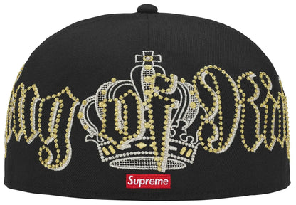 Supreme Crown New Era 'Black' - 7 1/4 - 57.7cm