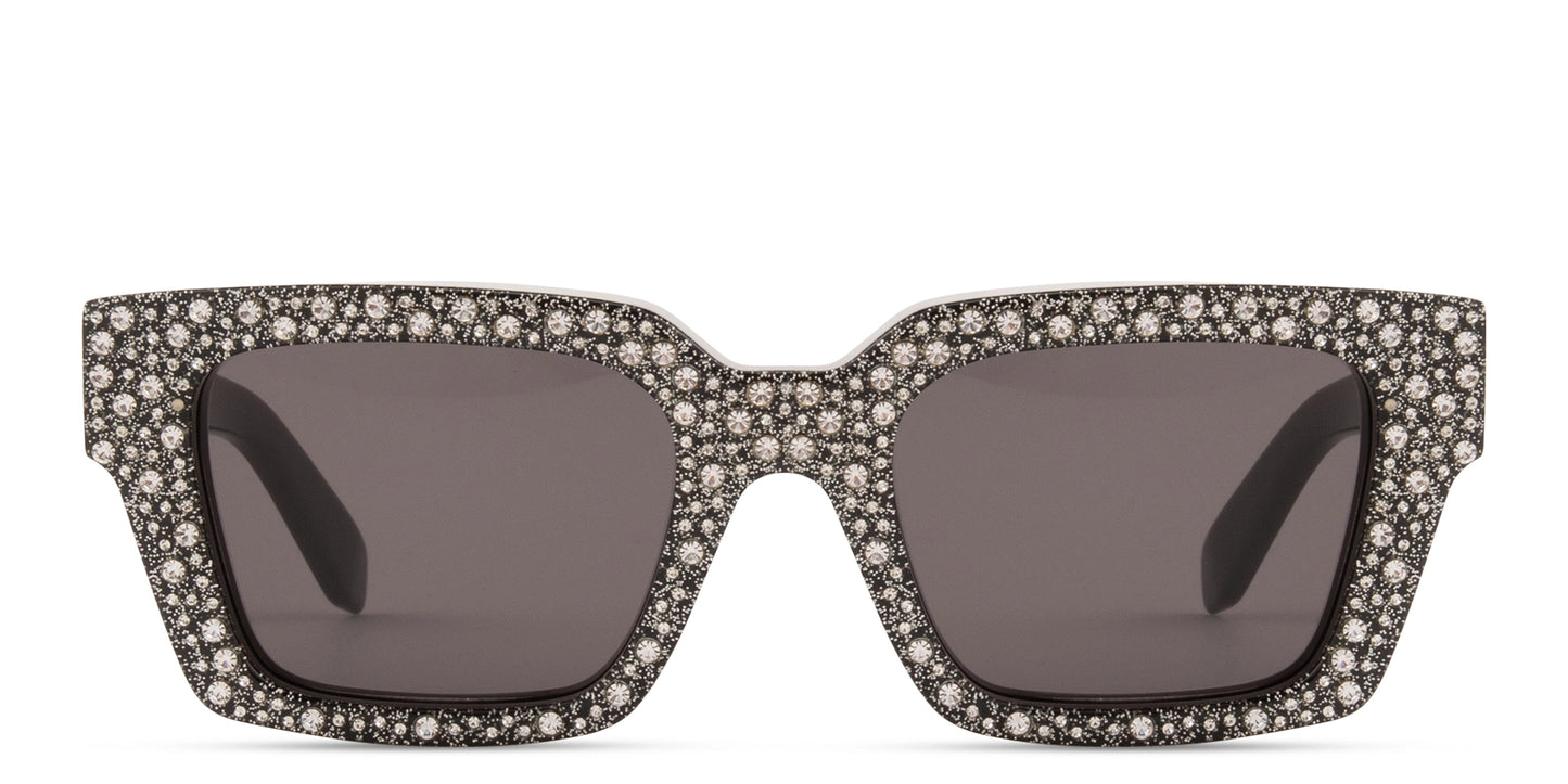 Off-White Virgil Square Sunglasses SILVER DARK GREY