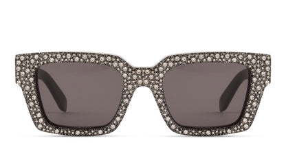 Off-White Virgil Square Sunglasses SILVER DARK GREY