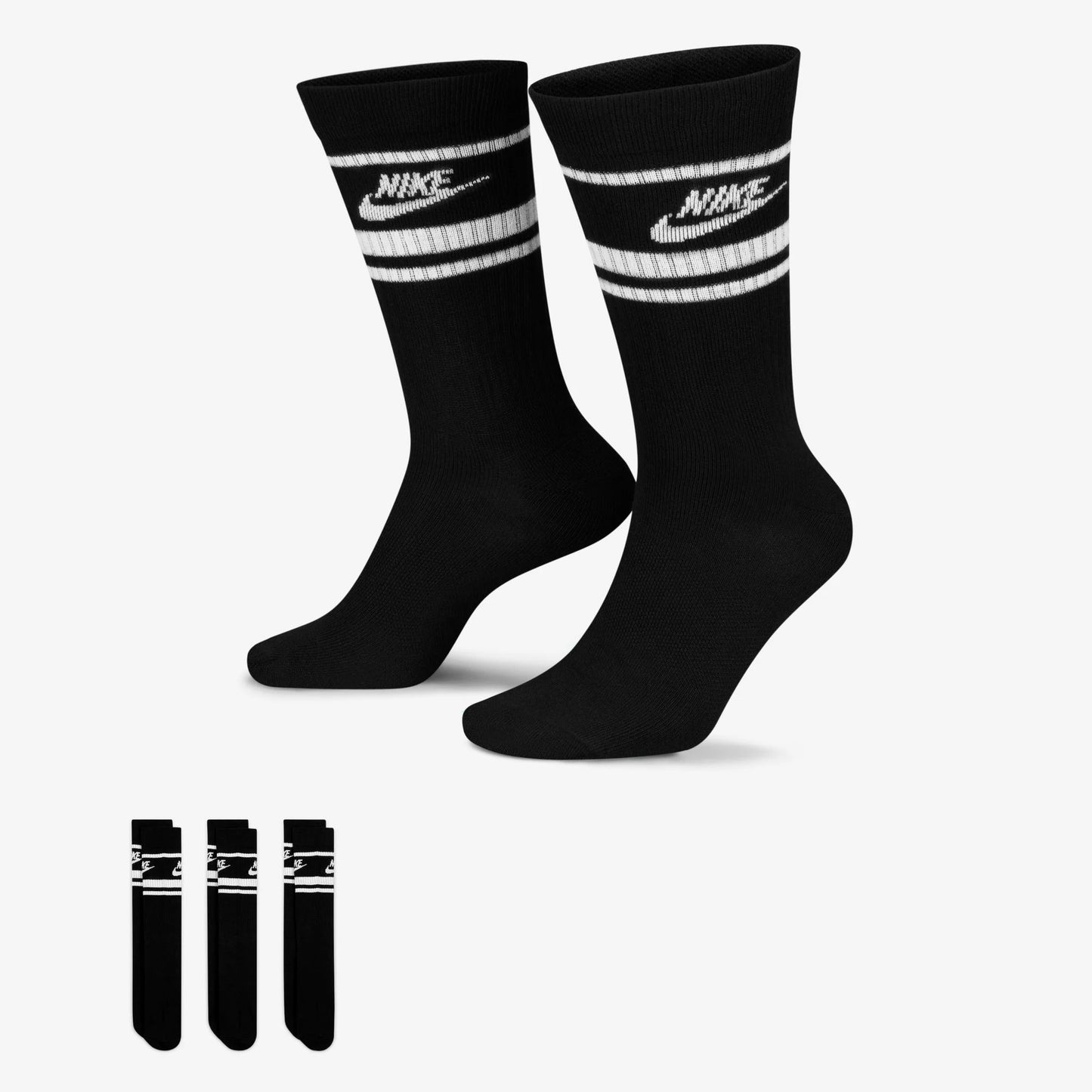 Nike Everyday Essential Black 3 Pack