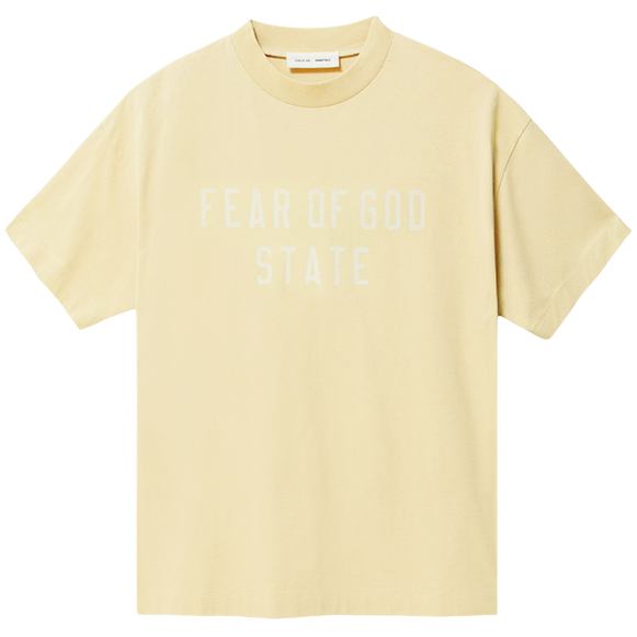 FEAR OF GOD ESSENTIALS  playera con logo estampado (OVERSIZED)