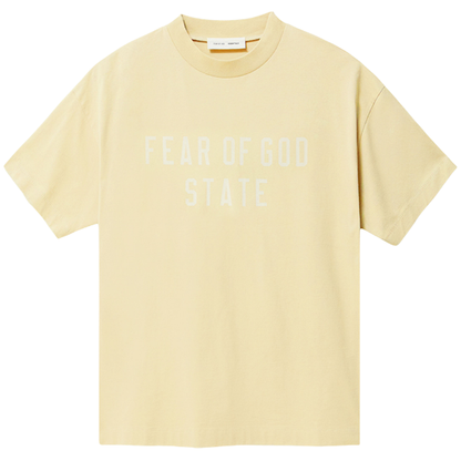 FEAR OF GOD ESSENTIALS  playera con logo estampado (OVERSIZED)