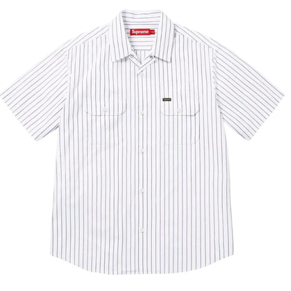 Supreme Ghostface Short-Sleeve Work Shirt 'Stripe'