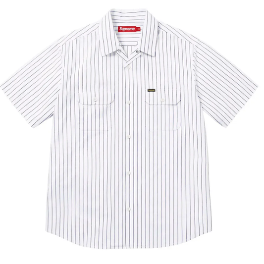 Supreme Ghostface Short-Sleeve Work Shirt 'Stripe'