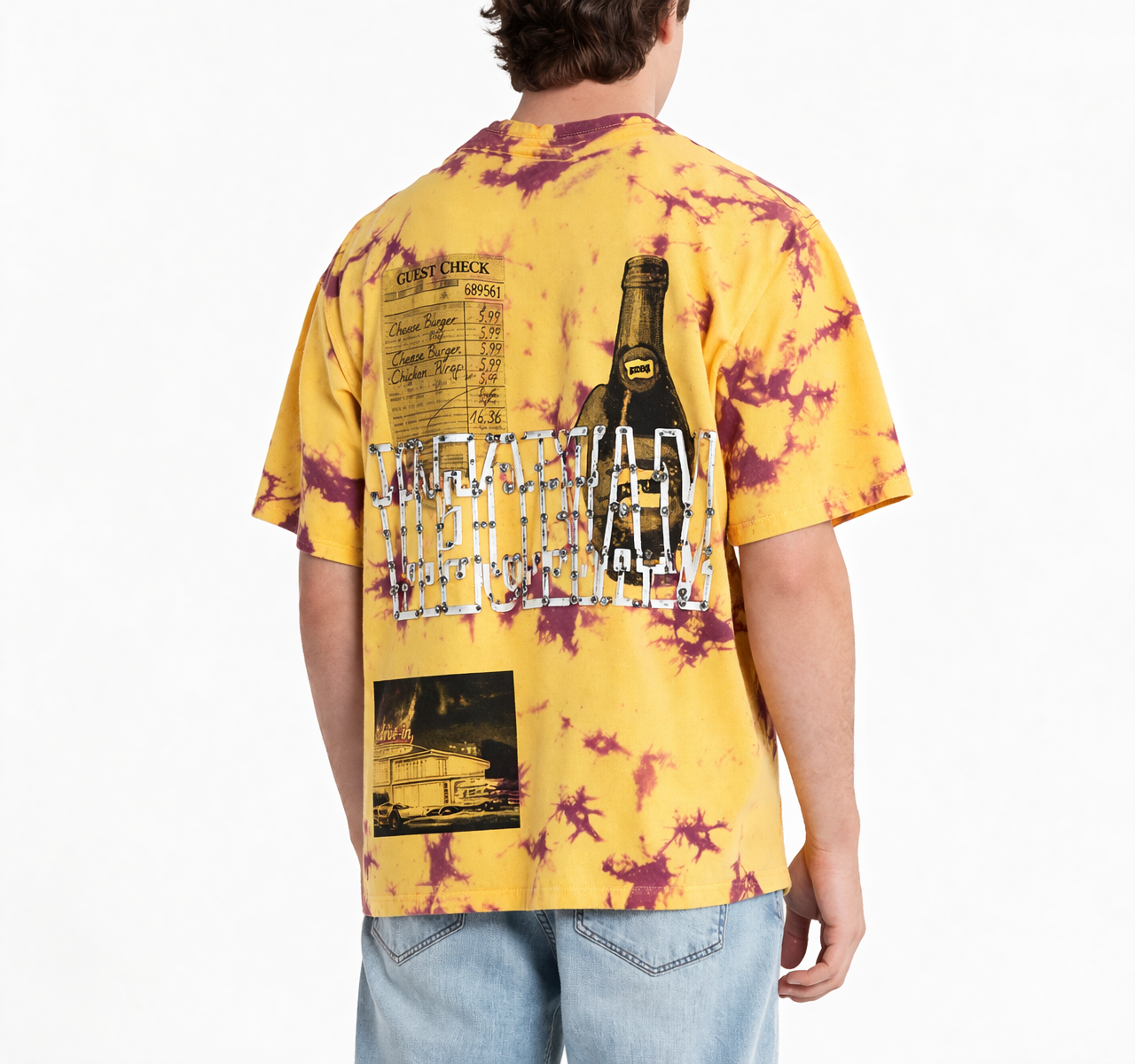 ICECREAM Dine & Dash Beaded Oversize Graphic T-Shirt .