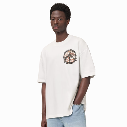All Saints Incessant Leopard Logo Oversized T-Shirt