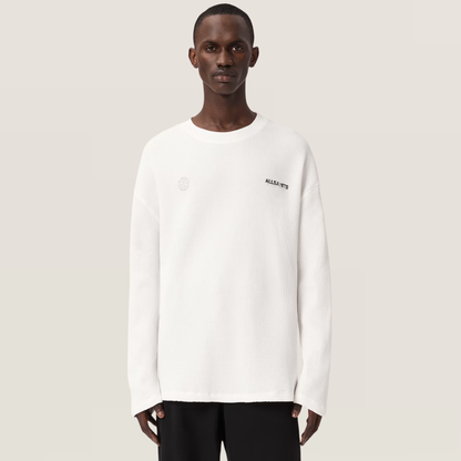 All Saints Emblem Oversized Long Sleeve T-Shirt