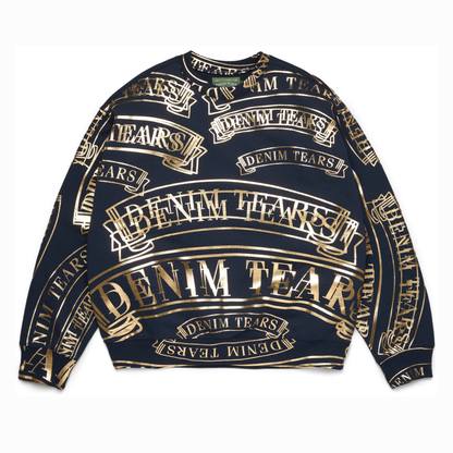 Denimtears ADG Banner Print Crewneck Navy