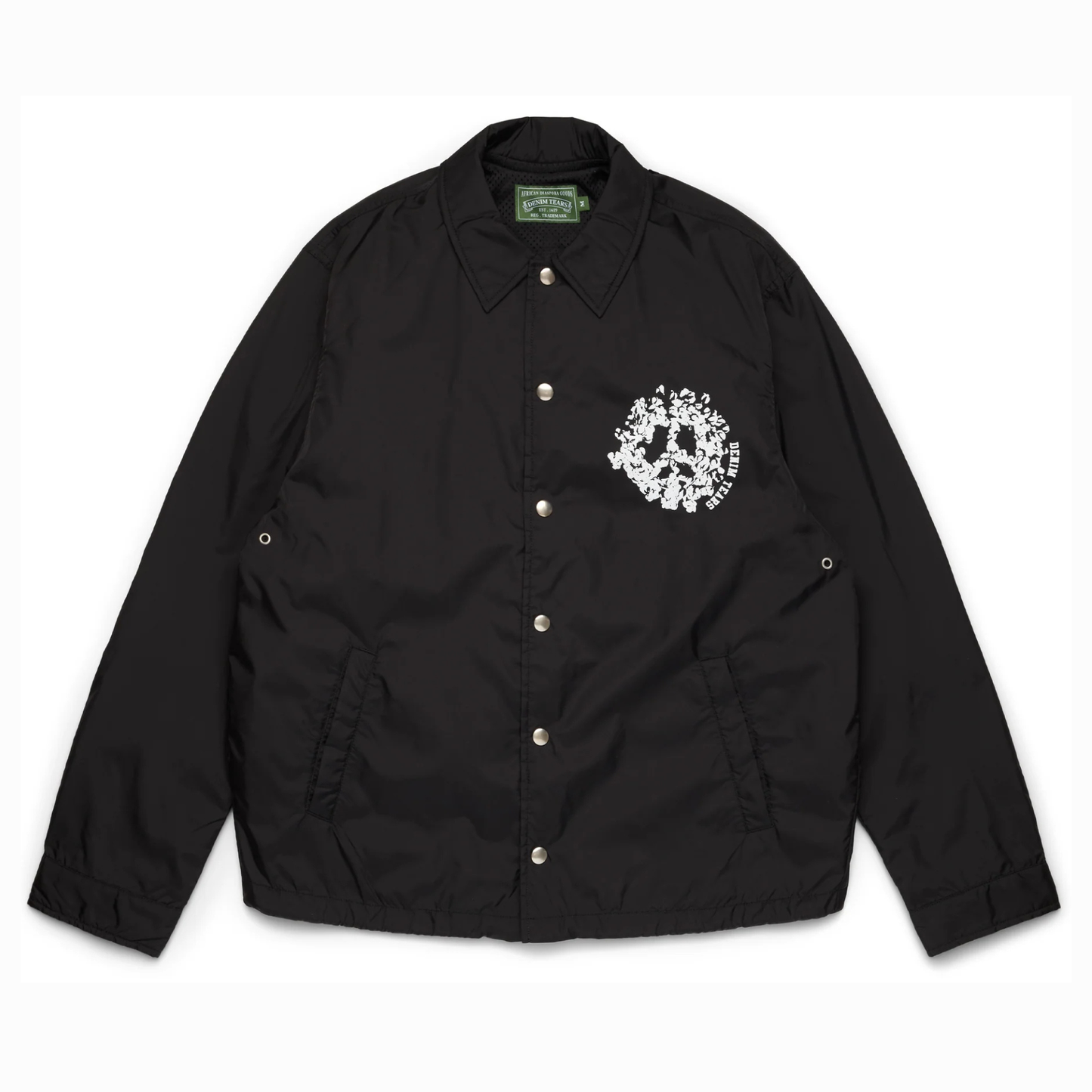 Denimtears Peace Wreath Coaches Jacket Black
