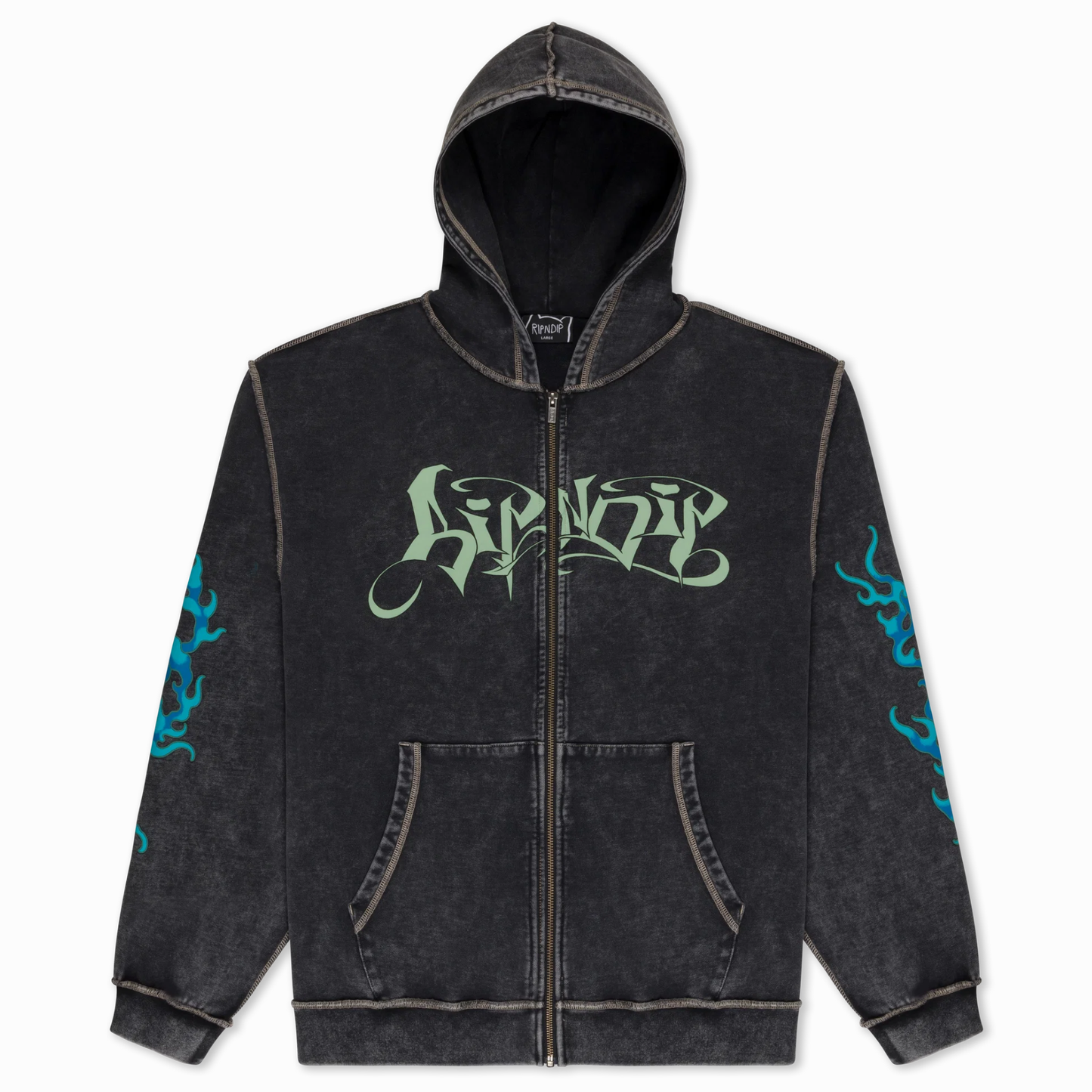 Ripndip Squabble Up Hoodie (Black Vintage Wash)