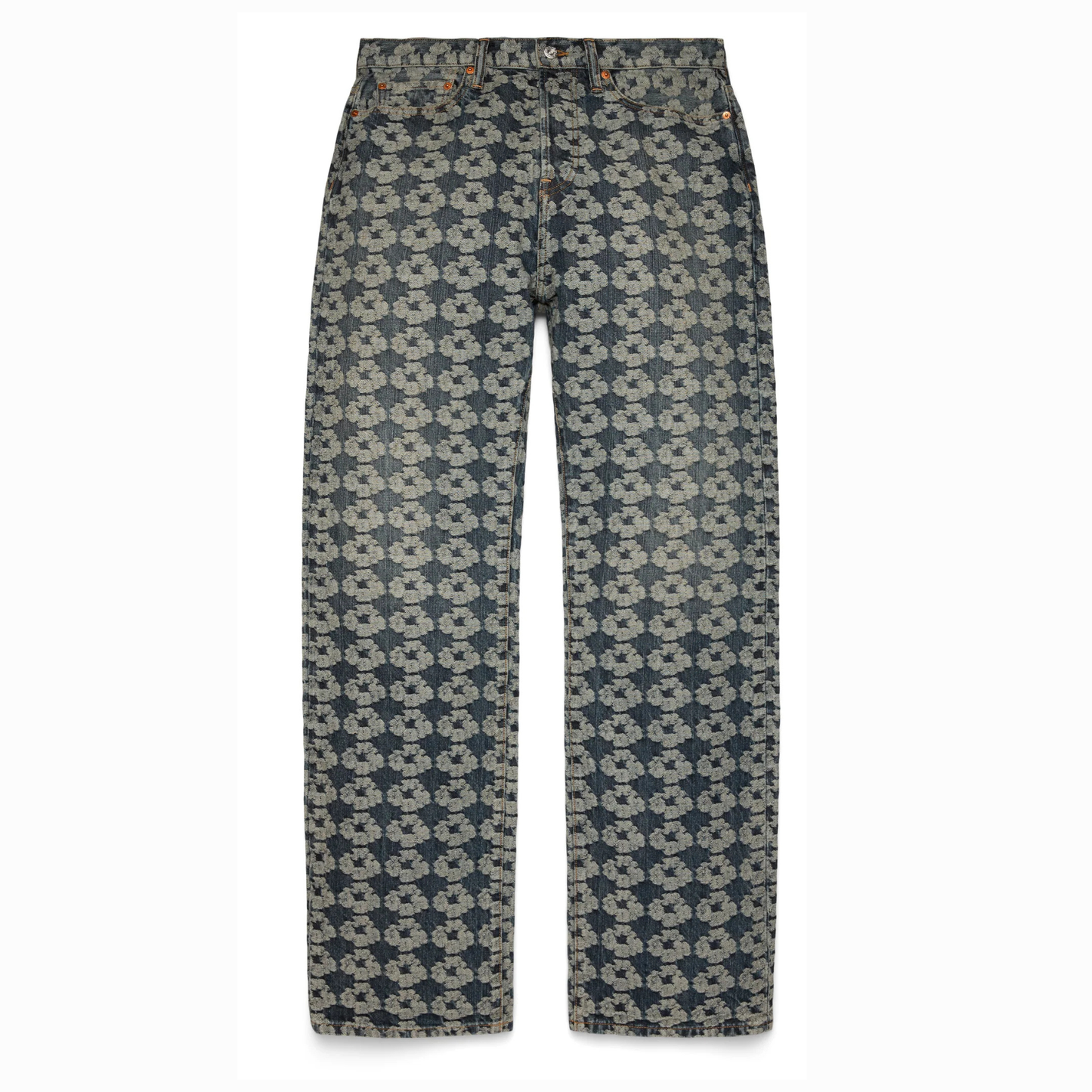 Denim Tears Baggy Jacquard Wreath Denim Pant