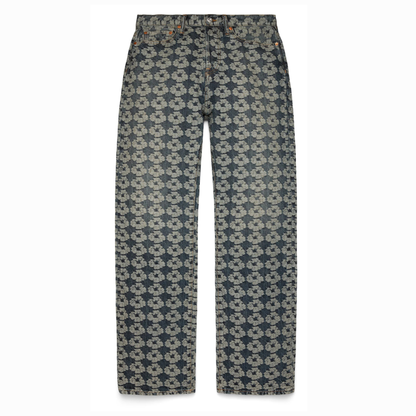 Denim Tears Baggy Jacquard Wreath Denim Pant