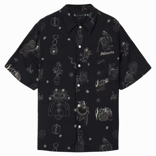 All Saints Terra Linen Blend Oversized Shirt
