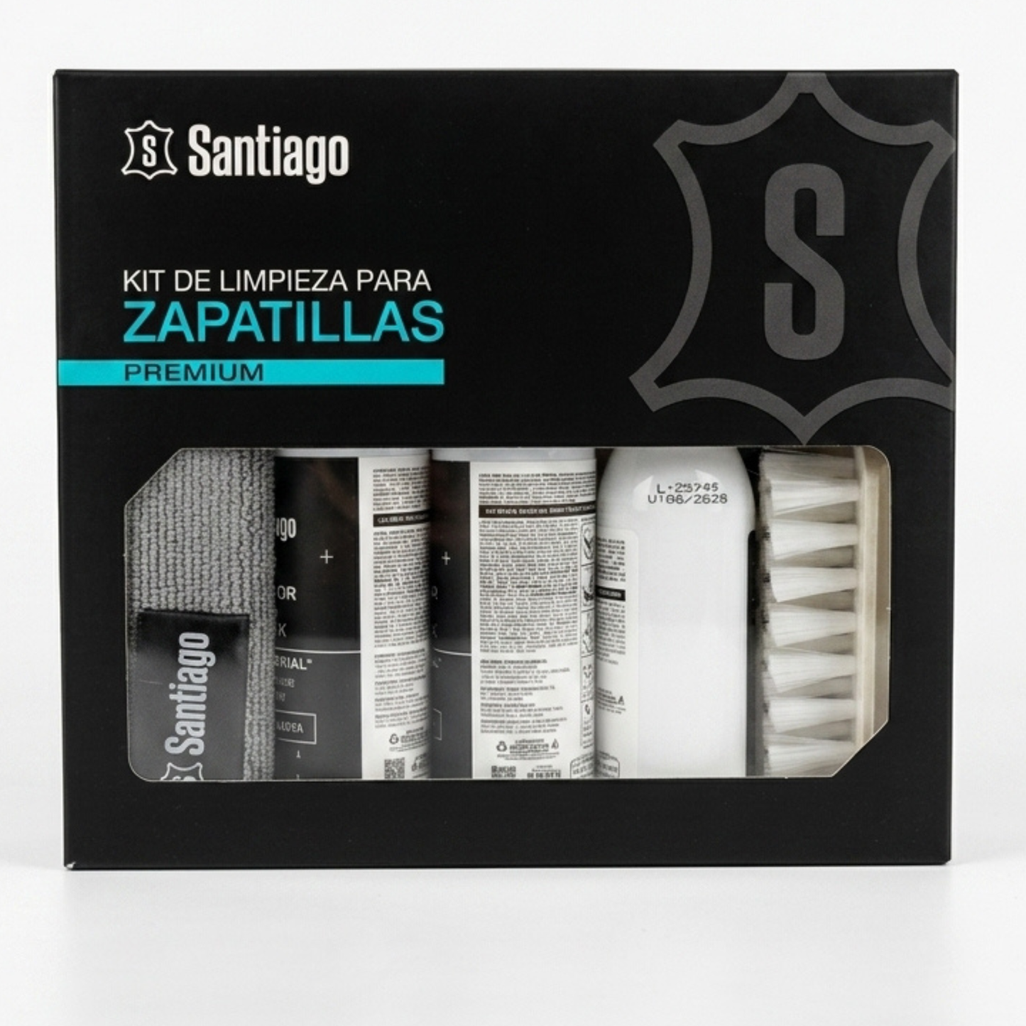 Kit Doble de Limpieza + Desodorante de Zapatillas + 2 Cepillos Especiales Santiago