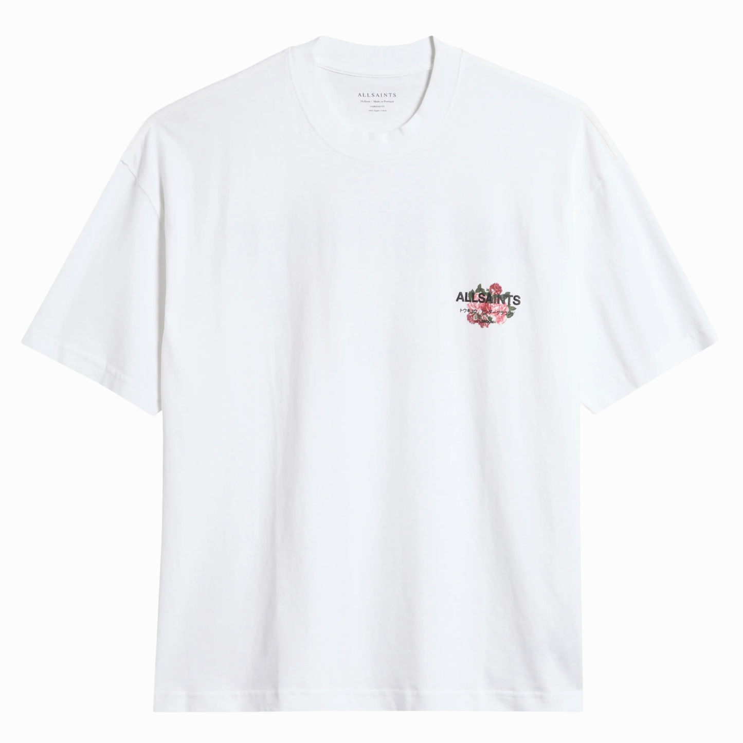 All Saints ROZA  Print T-shirt  chalk white