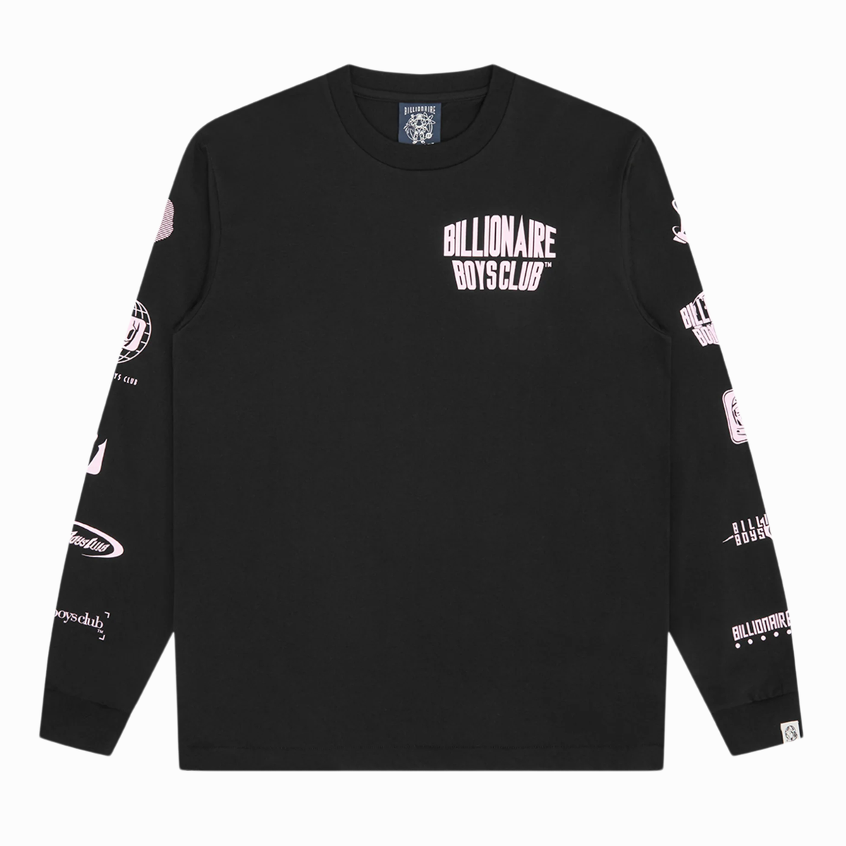 Billionaire Boys Club  multi logo ls t-shirt