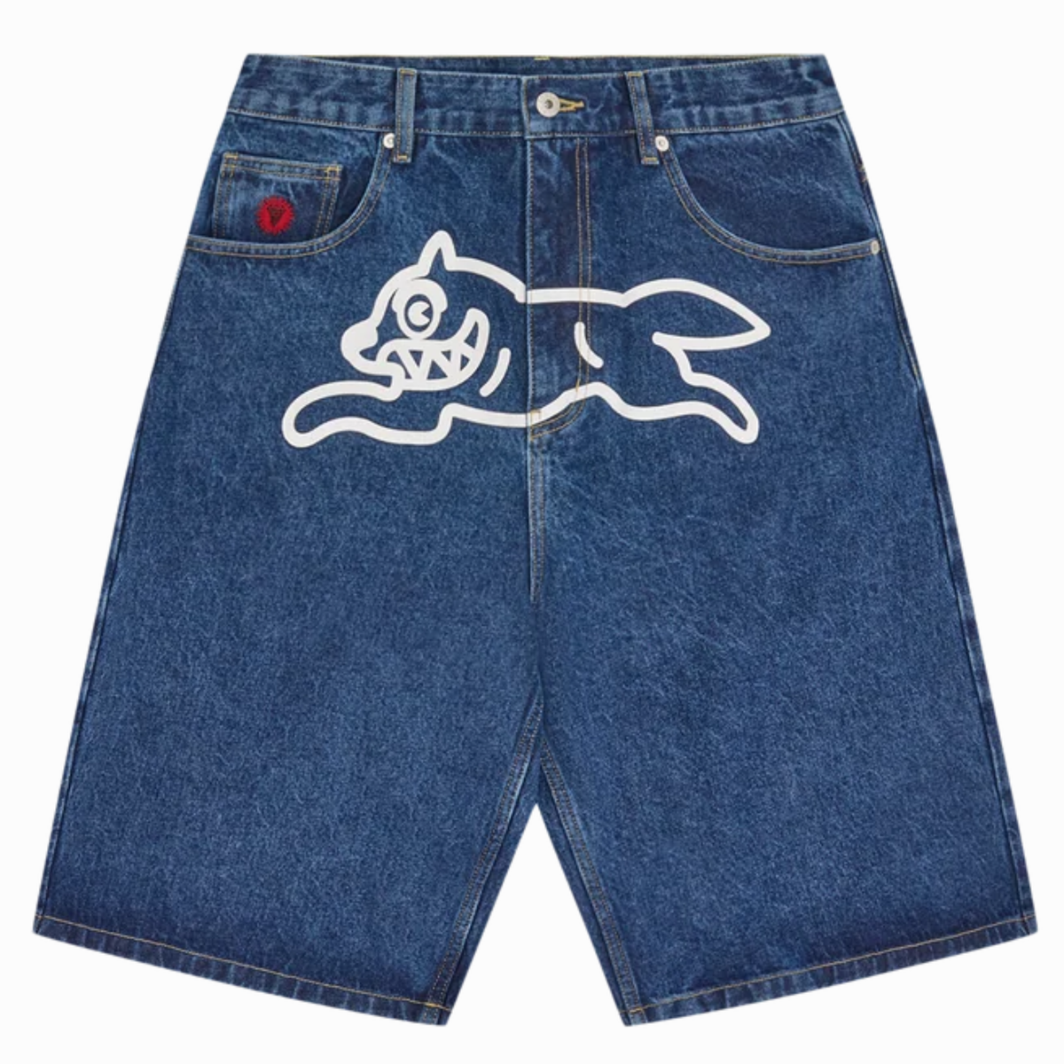 ICECREAM running dog triple scoop denim shorts