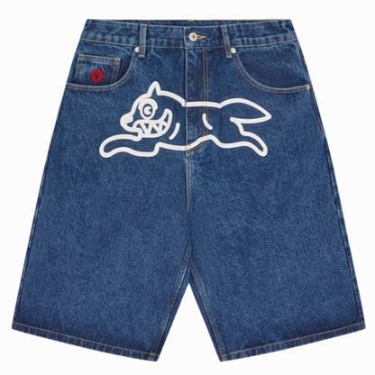 ICECREAM running dog triple scoop denim shorts