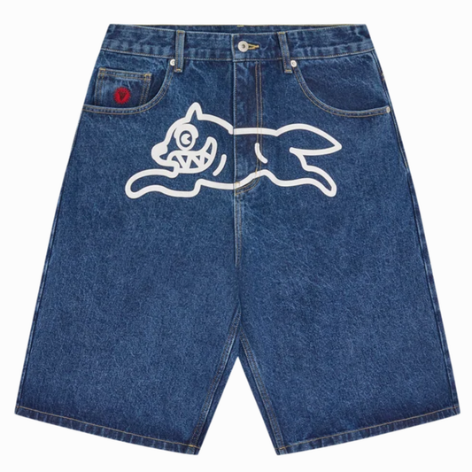 ICECREAM running dog triple scoop denim shorts