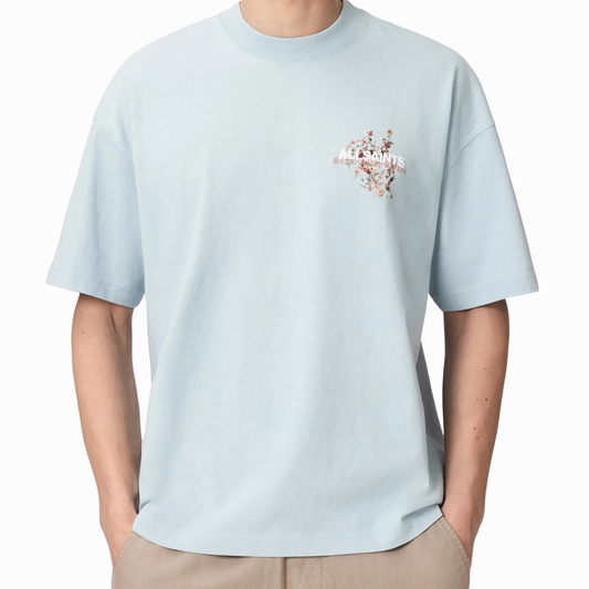 All Saints Valen Oversize Floral Logo Graphic T-Shirt