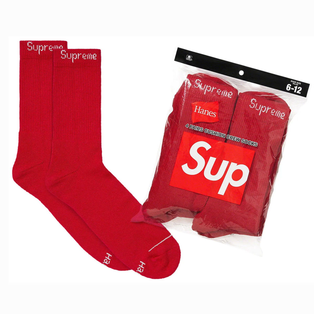 Supreme Crew Socks (PACK de 4) Medias