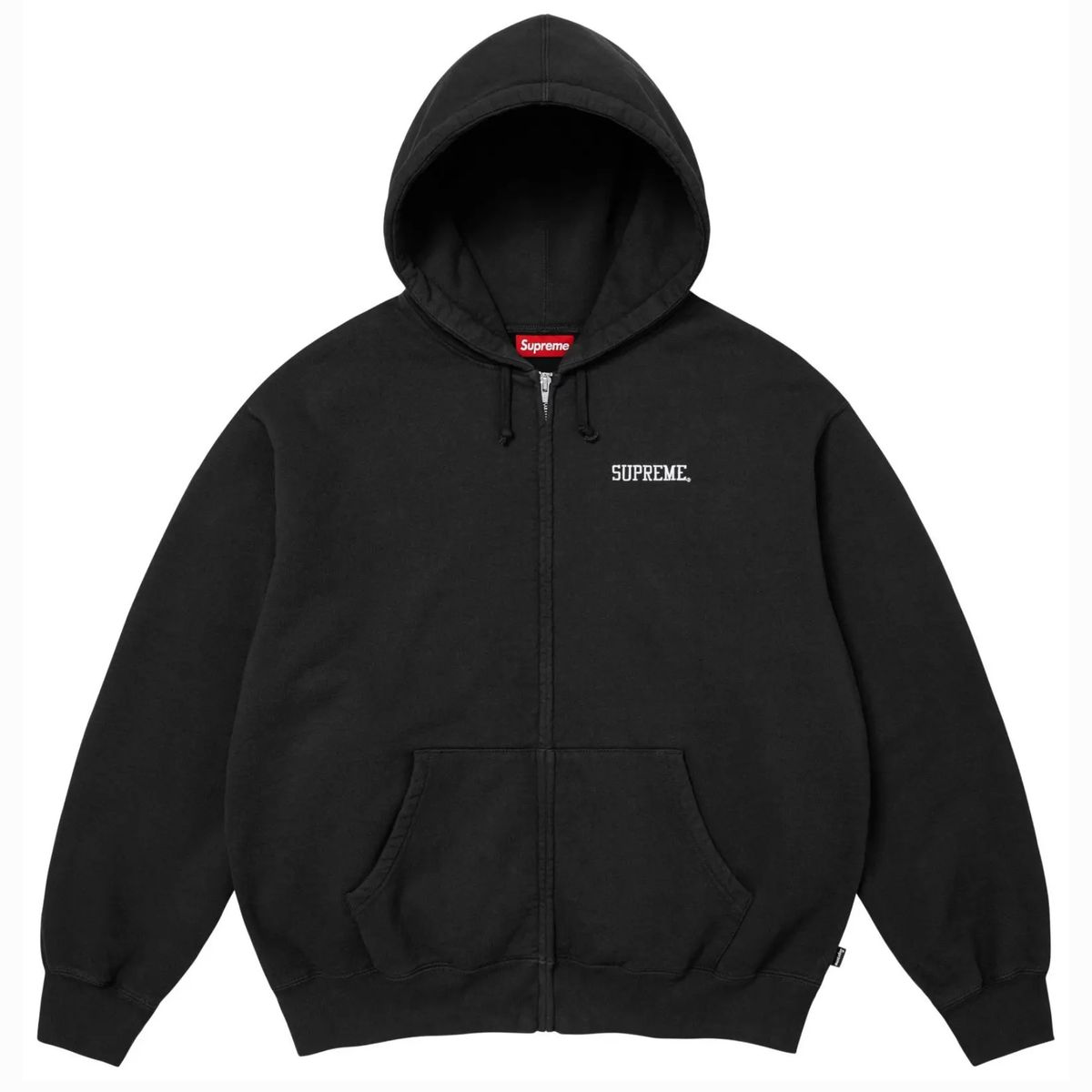 Supreme Blessed Appliqué Zip Up Hooded Sweatshirt 'Black'