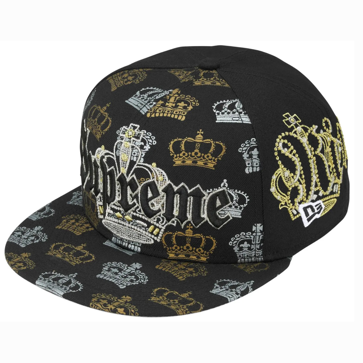 Supreme Crown New Era 'Black' - 7 1/4 - 57.7cm