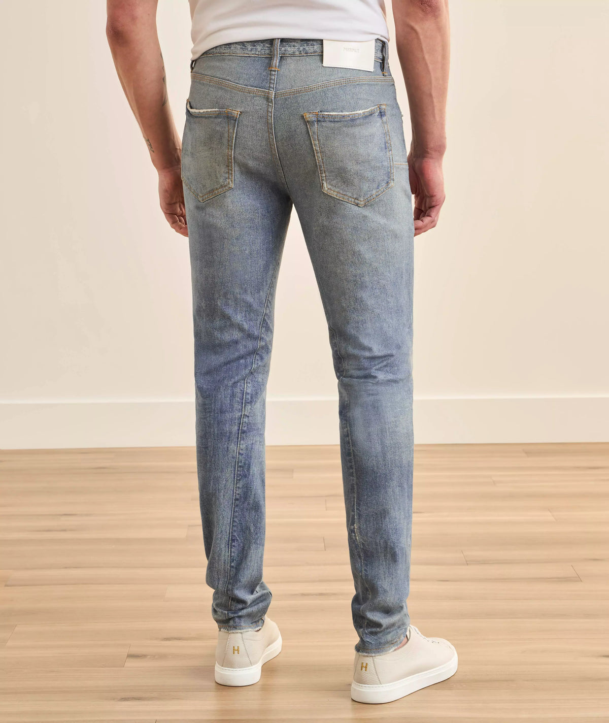 Purple Brand Jewel Print Skinny Jeans