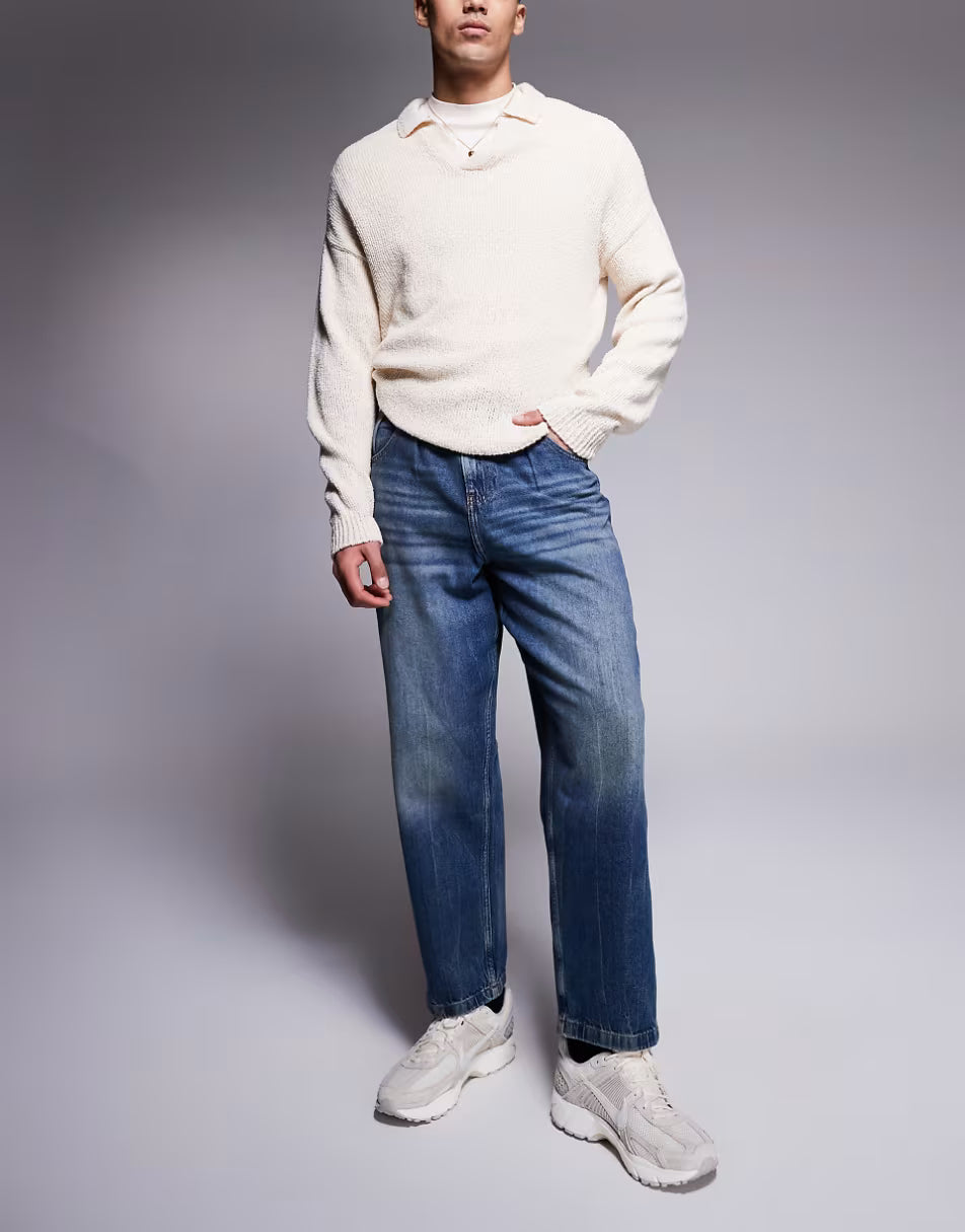 ASOS balloon fit jeans vintage tint