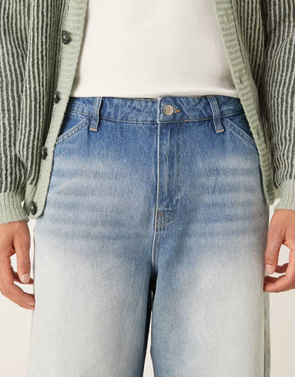 ASOS Pants  Super baggy blasting jeans in wash blue