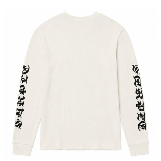 Purple Brand Long Sleeve Waffle Knit Logo Tee